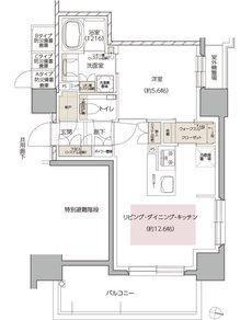 レ・ジェイド札幌大通ザ・タワー 間取り Aタイプ