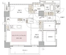 レ・ジェイド札幌大通ザ・タワー 間取り Eタイプ