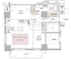 レ・ジェイド札幌大通ザ・タワー 間取り E2タイプ