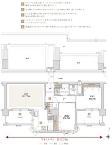 アクタス茶山グランミライ 間取り M type