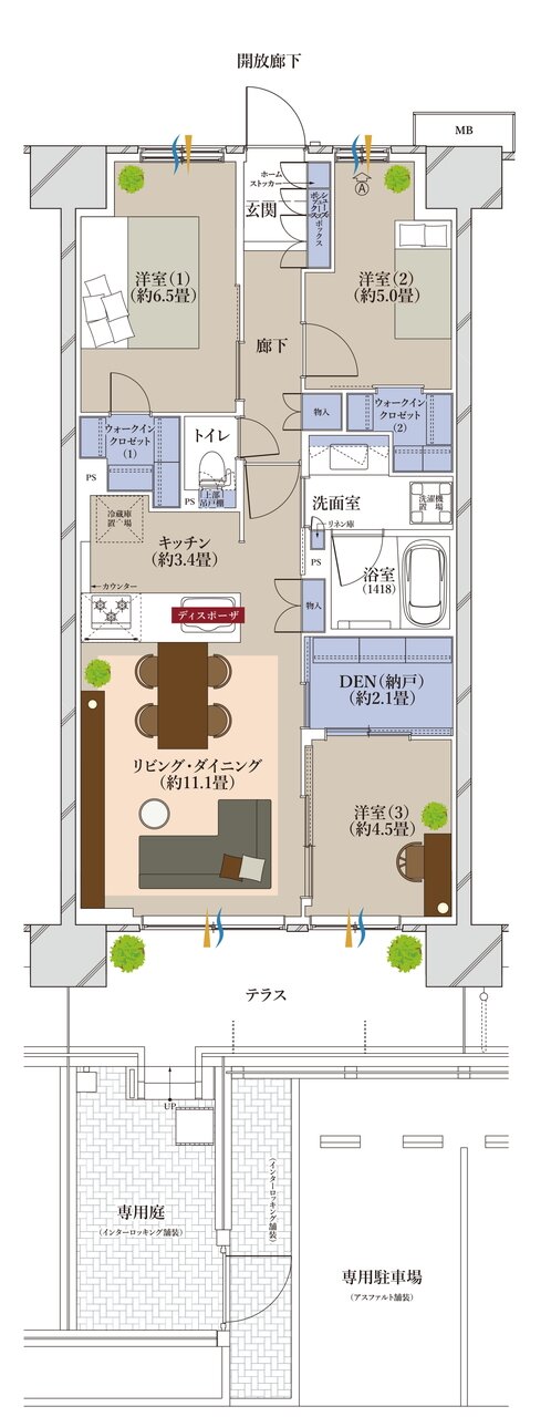 ツクミラ 間取り Eg TYPE