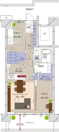 ツクミラ 間取り H TYPE