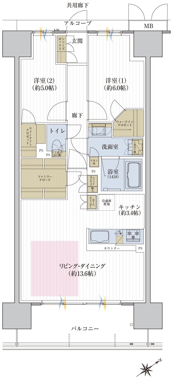 メイツ熊取駅前 間取り D type［MENU2］