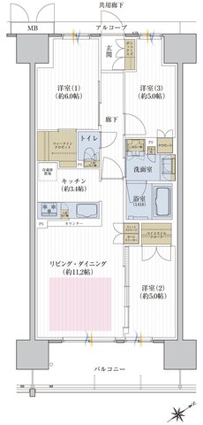 メイツ熊取駅前 間取り C type［MENU4］