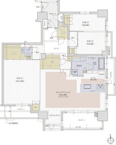 クレアホームズ松山大街道ザ・プレミアム 間取り G type