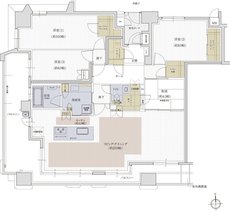 クレアホームズ松山大街道ザ・プレミアム 間取り F type MENU PLAN1
