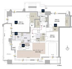 クレアホームズ松山大街道ザ・プレミアム 間取り F type【MENU PLAN3】