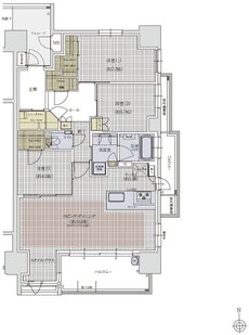 クレアホームズ松山大街道ザ・プレミアム 間取り D type【MENU PLAN2】