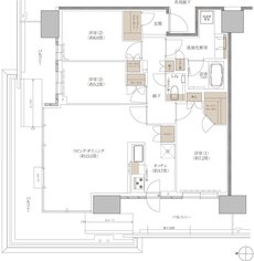 プラウドタワー神戸垂水 間取り 85WH-N type