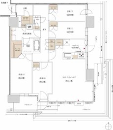プラウドタワー神戸垂水 間取り 106SL-E type