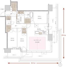 プラウドタワー神戸垂水 間取り 85SD-E type