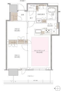 プラウドタワー神戸垂水 間取り 61WG type