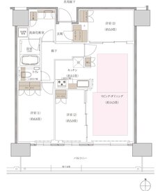 プラウドタワー神戸垂水 間取り 77SK type