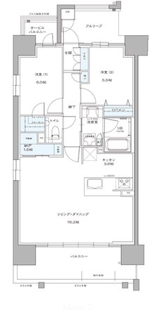プレイズ浜松駅 間取り A type（Menu2）