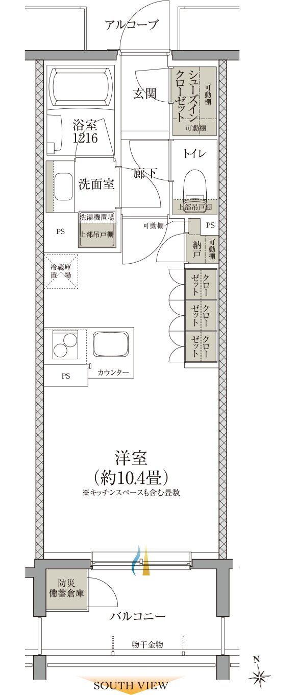 クレアホームズ フラン仙台 MID ARENA 間取り Cタイプ