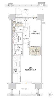 グリーンヒル金池ミッドタウンプレミアム 間取り C type