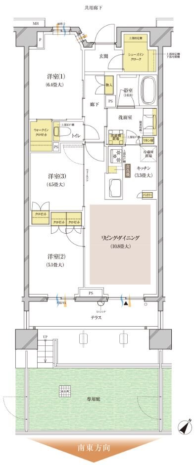 ブランズ中央林間 間取り S-Ng type