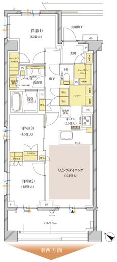 ブランズ中央林間 間取り E-A type