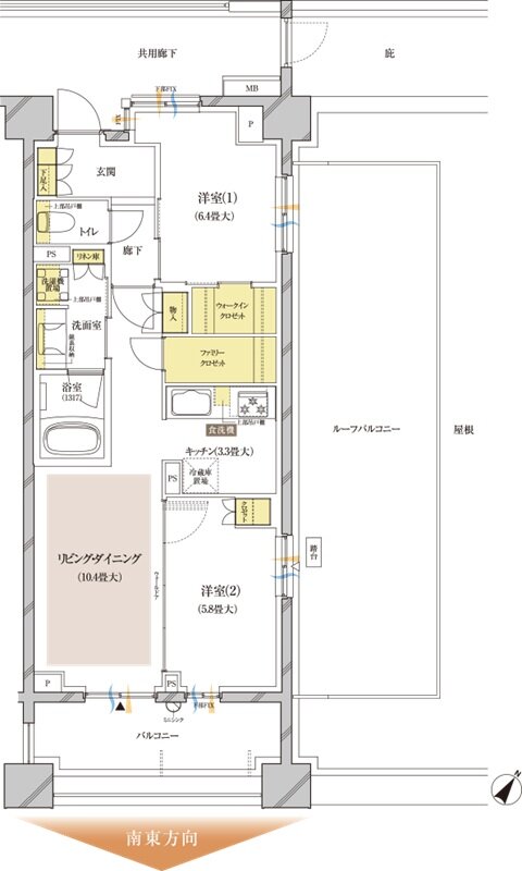 ブランズ中央林間 間取り S-Tr type