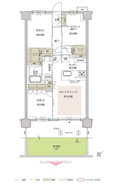 サンクレイドル鶴見緑地公園 間取り Hg type