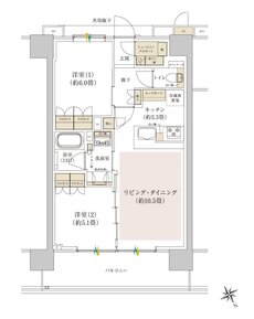 Brillia(ブリリア) Tower 千葉 間取り S type