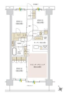 Brillia(ブリリア) Tower 千葉 間取り D type