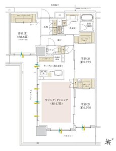 Brillia(ブリリア) Tower 千葉 間取り K type