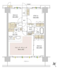 Brillia(ブリリア) Tower 千葉 間取り Q type