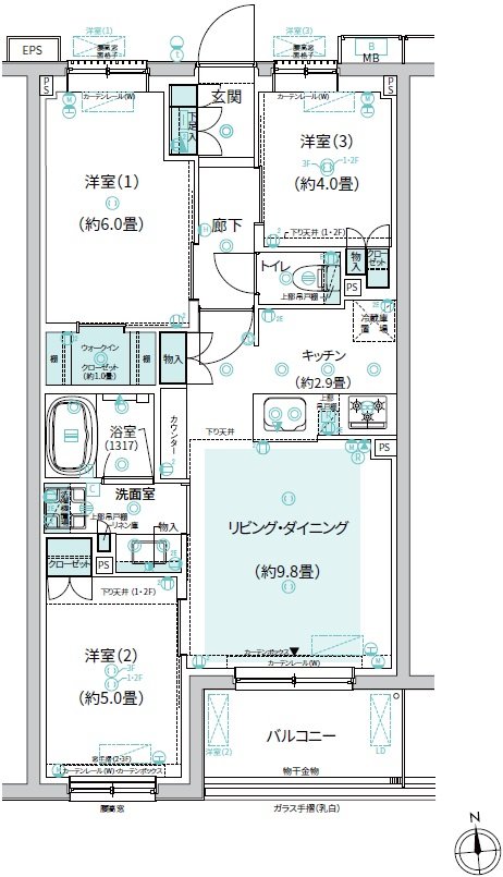 クレストフォルム横浜踊場 間取り S-E type(先着順)
