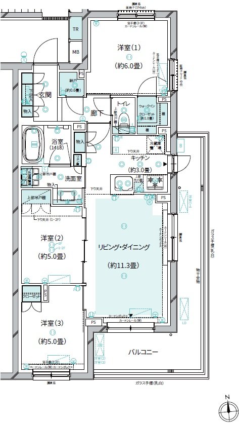 クレストフォルム横浜踊場 間取り S-G type(第1期2次)