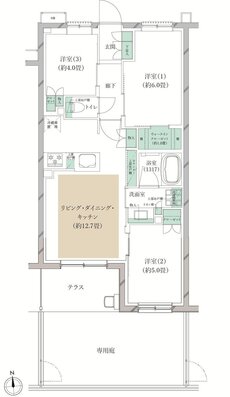 クレストフォルム横浜踊場 間取り S-Dg type