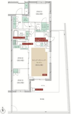 クレストフォルム横浜踊場 間取り S-Ggタイプ