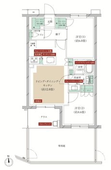 クレストフォルム横浜踊場 間取り S-Bg type