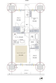 プレディア神戸舞子レジデンス 間取り WK type