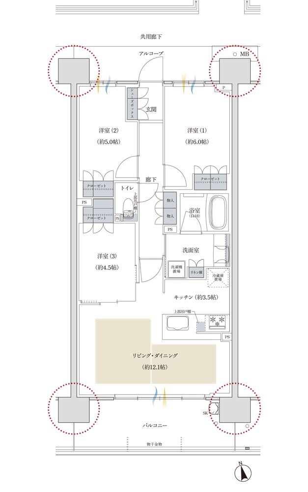 プレディア神戸舞子レジデンス 間取り SI type