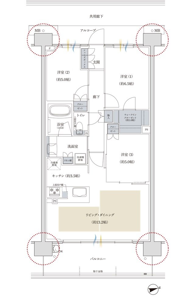 プレディア神戸舞子レジデンス 間取り EE type