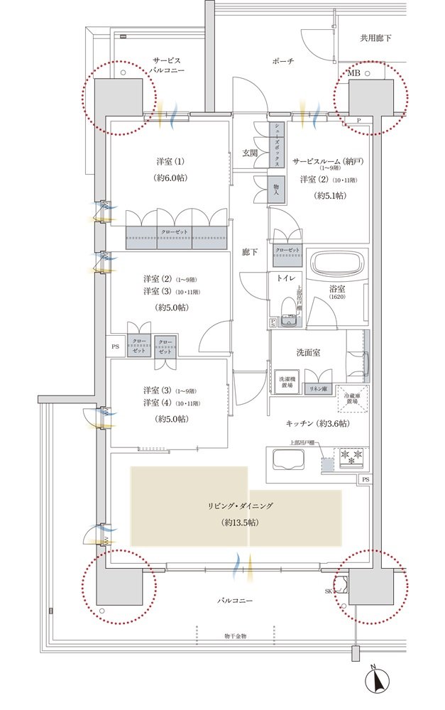 プレディア神戸舞子レジデンス 間取り SA type
