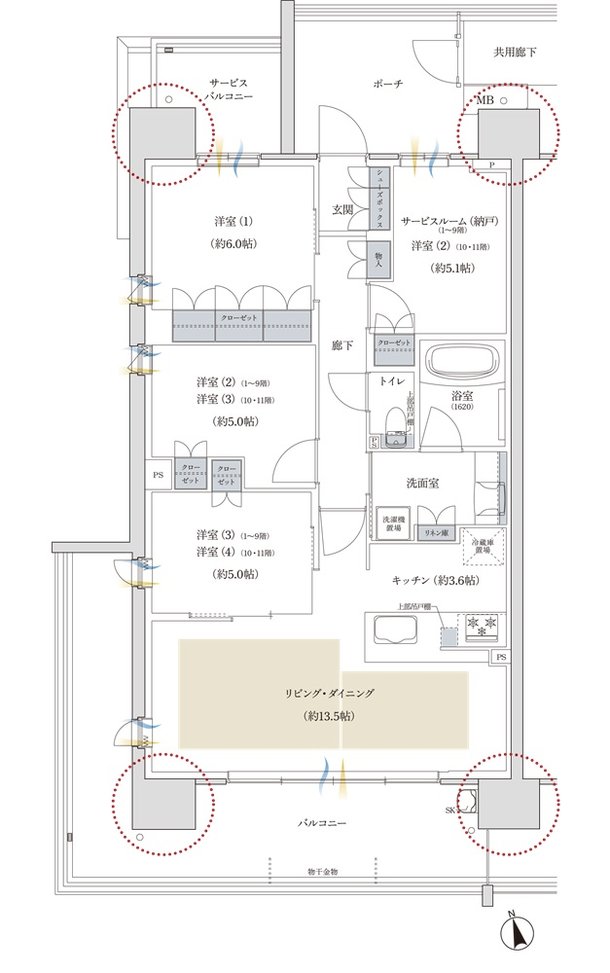 プレディア神戸舞子レジデンス 間取り SA type