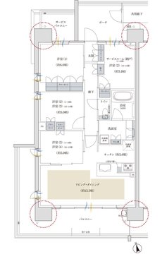 プレディア神戸舞子レジデンス 間取り SA type