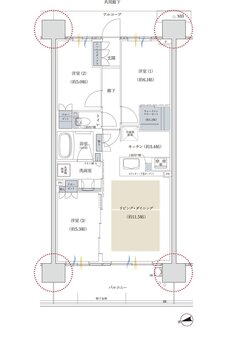 プレディア神戸舞子レジデンス 間取り WE1 type