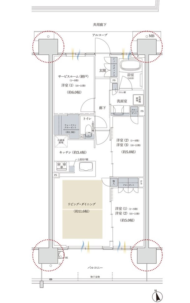 プレディア神戸舞子レジデンス 間取り SB type