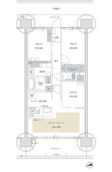 プレディア神戸舞子レジデンス 間取り WF2 type