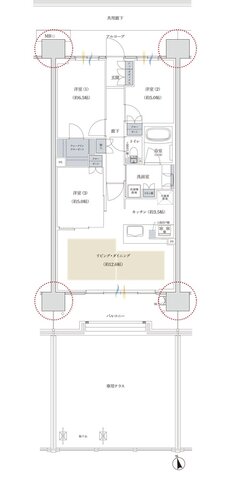 プレディア神戸舞子レジデンス 間取り SEg type