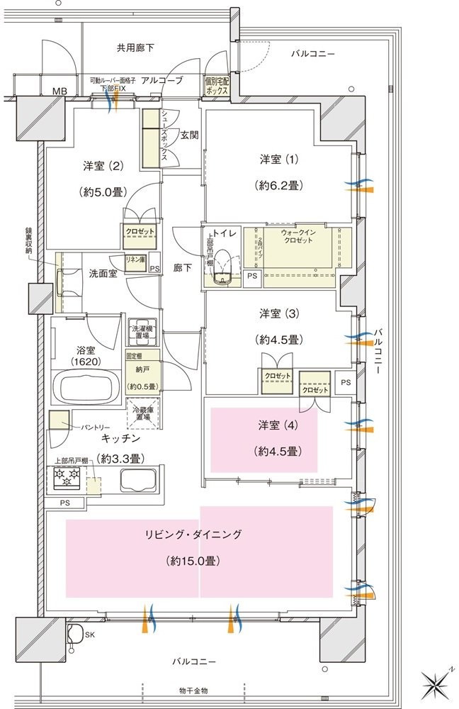 ブランズシティ東岸和田 間取り R TYPE