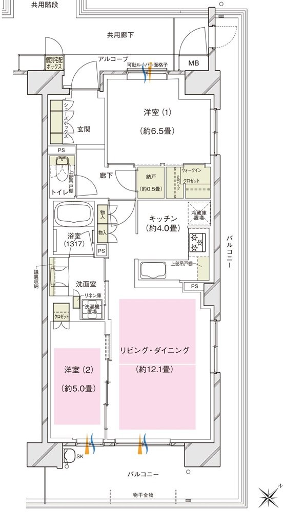 ブランズシティ東岸和田 間取り T TYPE