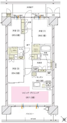 ブランズシティ東岸和田 間取り I TYPE