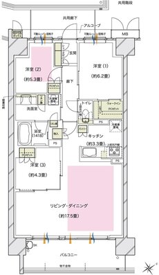 ブランズシティ東岸和田 間取り MTYPE〈SELECT PLAN 1〉
