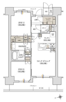 ジオ阪急川西 The Front 間取り B type