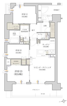 ジオ阪急川西 The Front 間取り A2 type