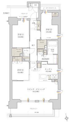 ジオ阪急川西 The Front 間取り G2 type